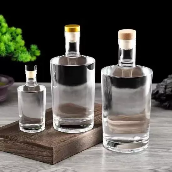 100ml Glass Whiskey Gin Vodka Tequila Bottles na may T-Cork