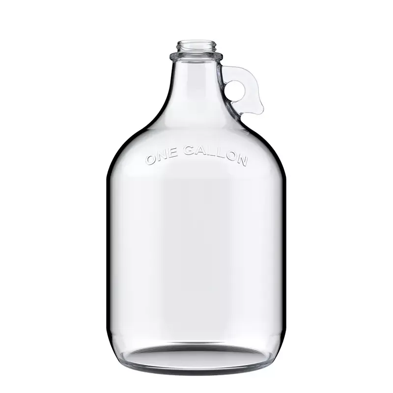 1L Glass Jug na may Handle at Screw Cap