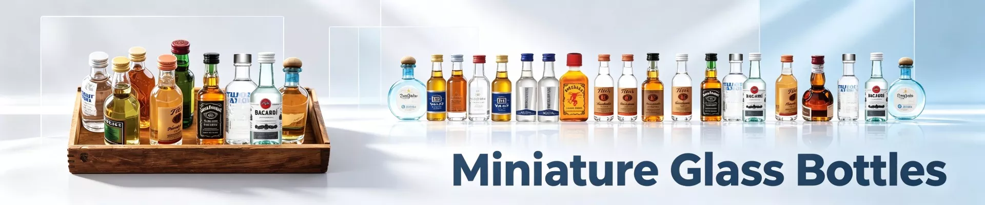 Mga Miniature na Bote na Salamin