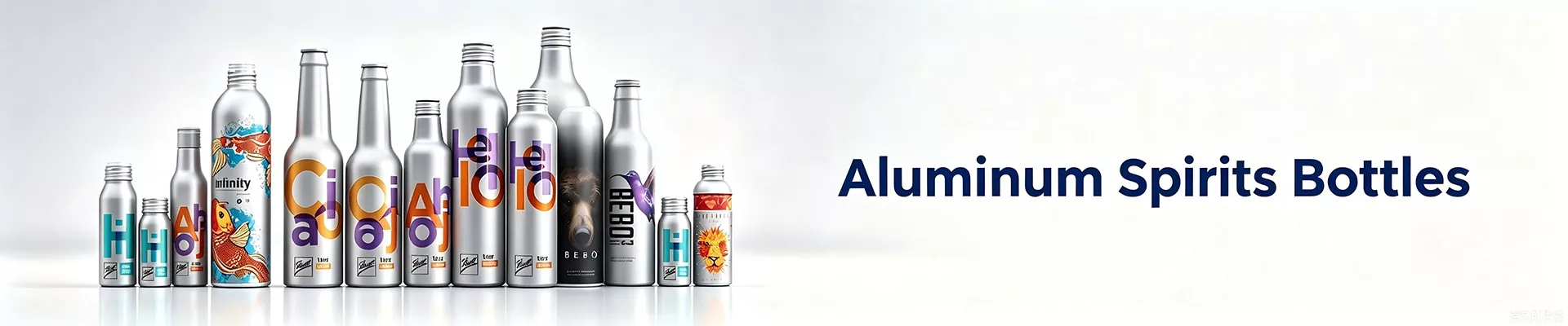 Mga Aluminum Spirits Bote