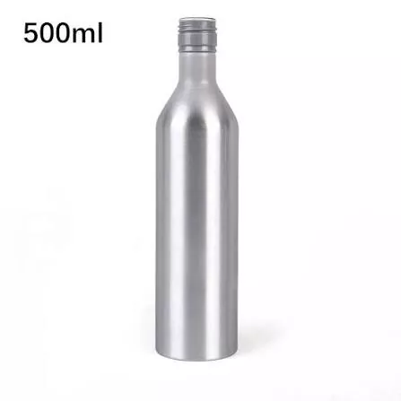 500ml Slim Tall Aluminum Liquor Bottle na may ROPP Screw Cap